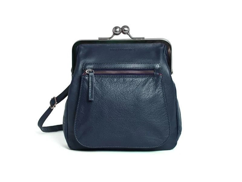 Lyon Bag in Dark Blue and Purple Sedici