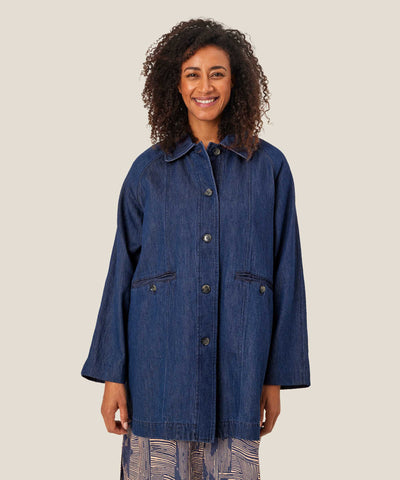 MaTam Coat in Dark Denim