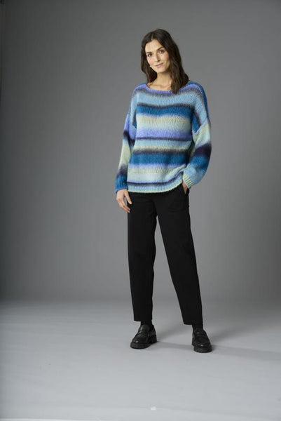 Boat Neck Sweater Pacific Blue