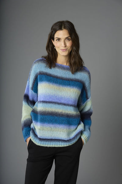 Boat Neck Sweater Pacific Blue