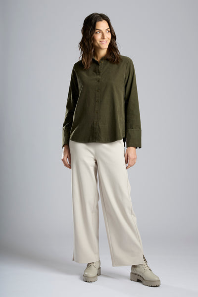 Needlecord Shirt Khaki