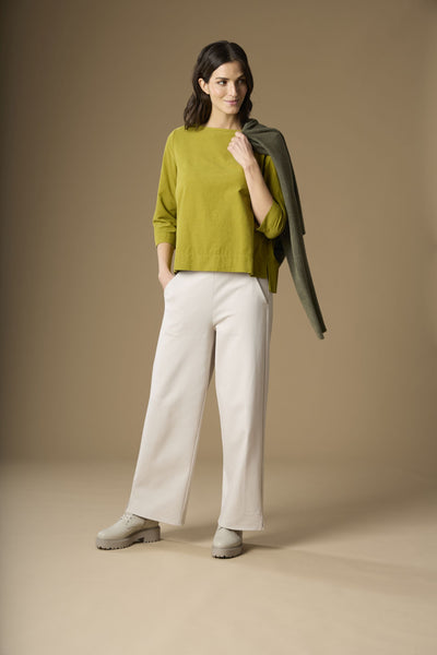 Boat Neck Shirt Moss