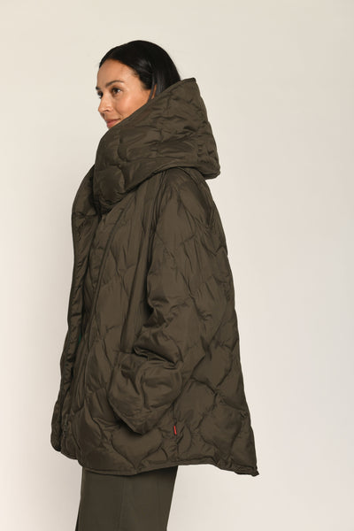 Padded Jacket in Dark Olive