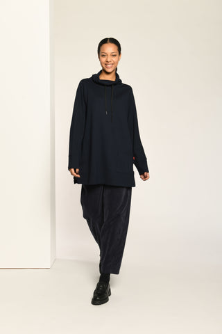 Top with Pocket in Midnight Blue