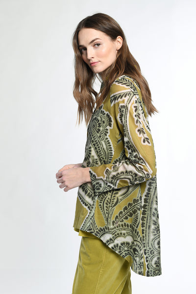 Shirt in Moss Print