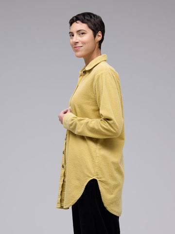 Aline Shirt in Lux Cord Mustard Seed