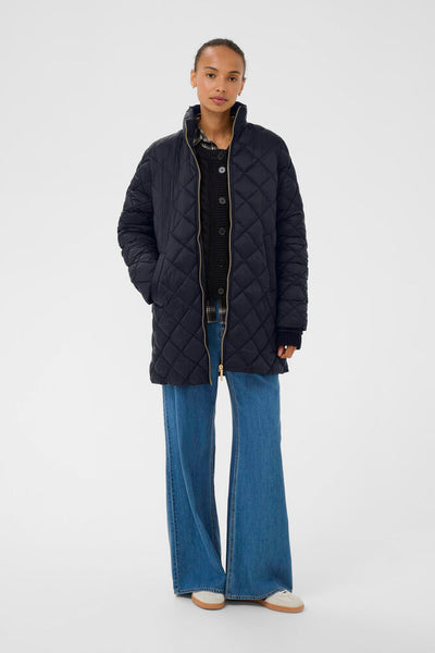 Olilas Coat in Dark Navy