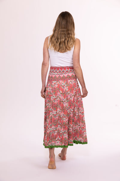 50 Panel Skirt Hand Block Printed Cotton in Various Colours