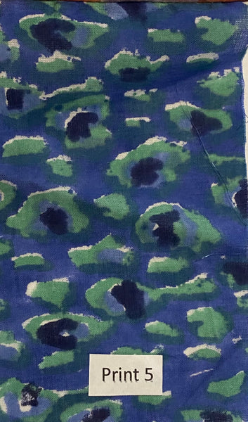50 Panel Skirt Hand Block Printed Cotton in Various Colours