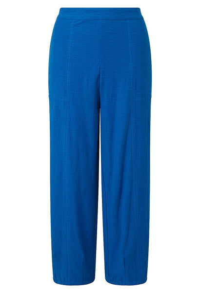 Milly Slub Trousers in Ocean Blue
