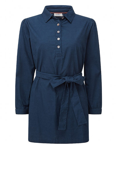 Zelkova Tunic Baby Cord Denim Blue