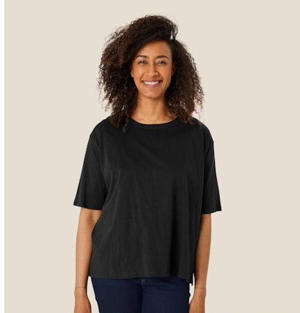 MaDoreann Tee in Chartreuse  and Black