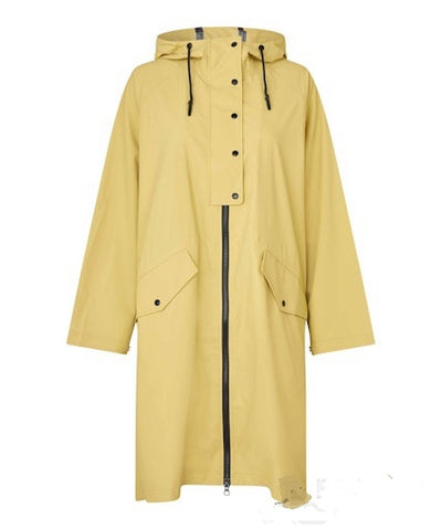 MaTheia Raincoat in Golden Green