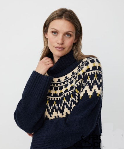 MaFatima Icelandic Jumper in Navy Blazer