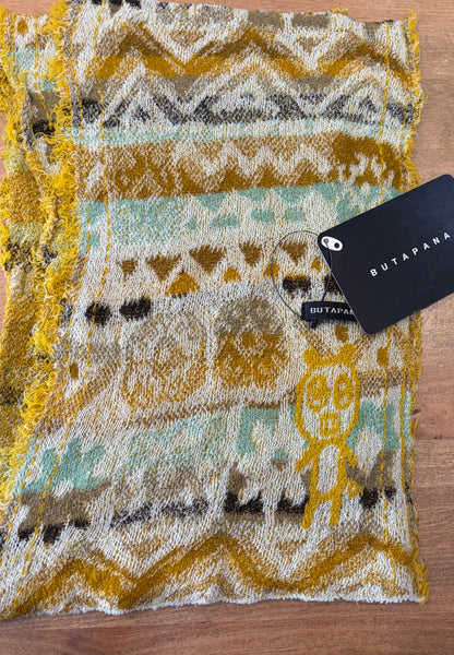 Japanese Pure Cotton Scarf in Mint Green