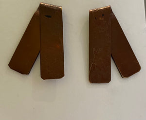 Folded Strip in Turquoise-Copper-Silver-Blue