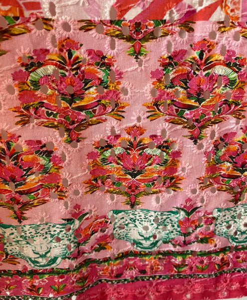 Printed Sleeveless Dress in Pink