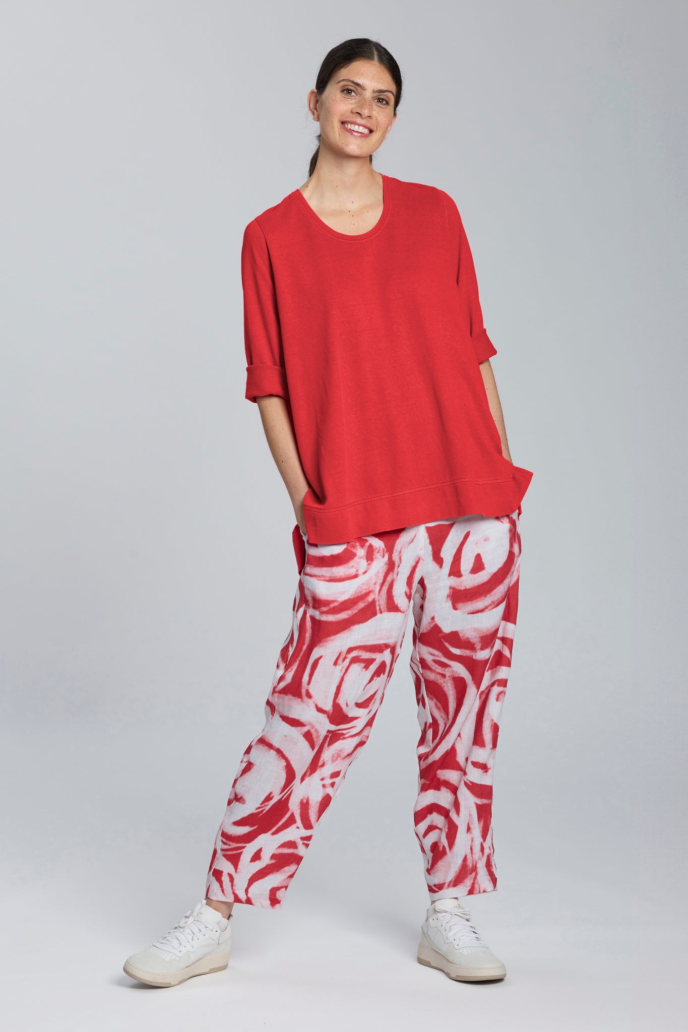 A Shape Shirt in Poppy