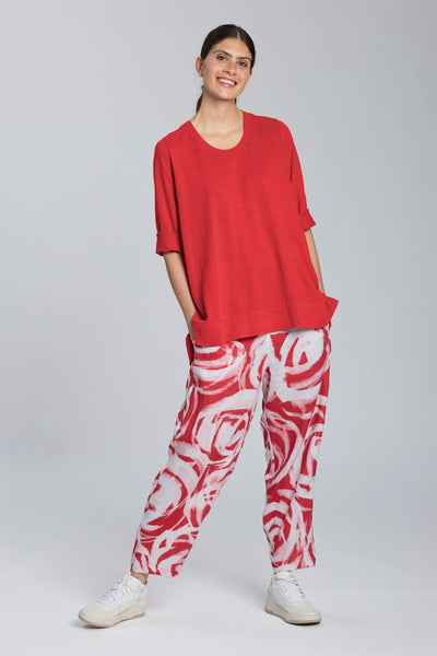 A Shape Shirt in Poppy