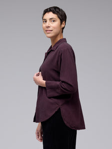 Crop Easy Shirt in Tandori Mini-Check