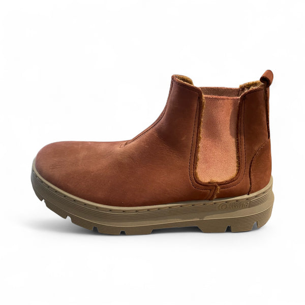 Nubuck Chelsea Boot in Brown
