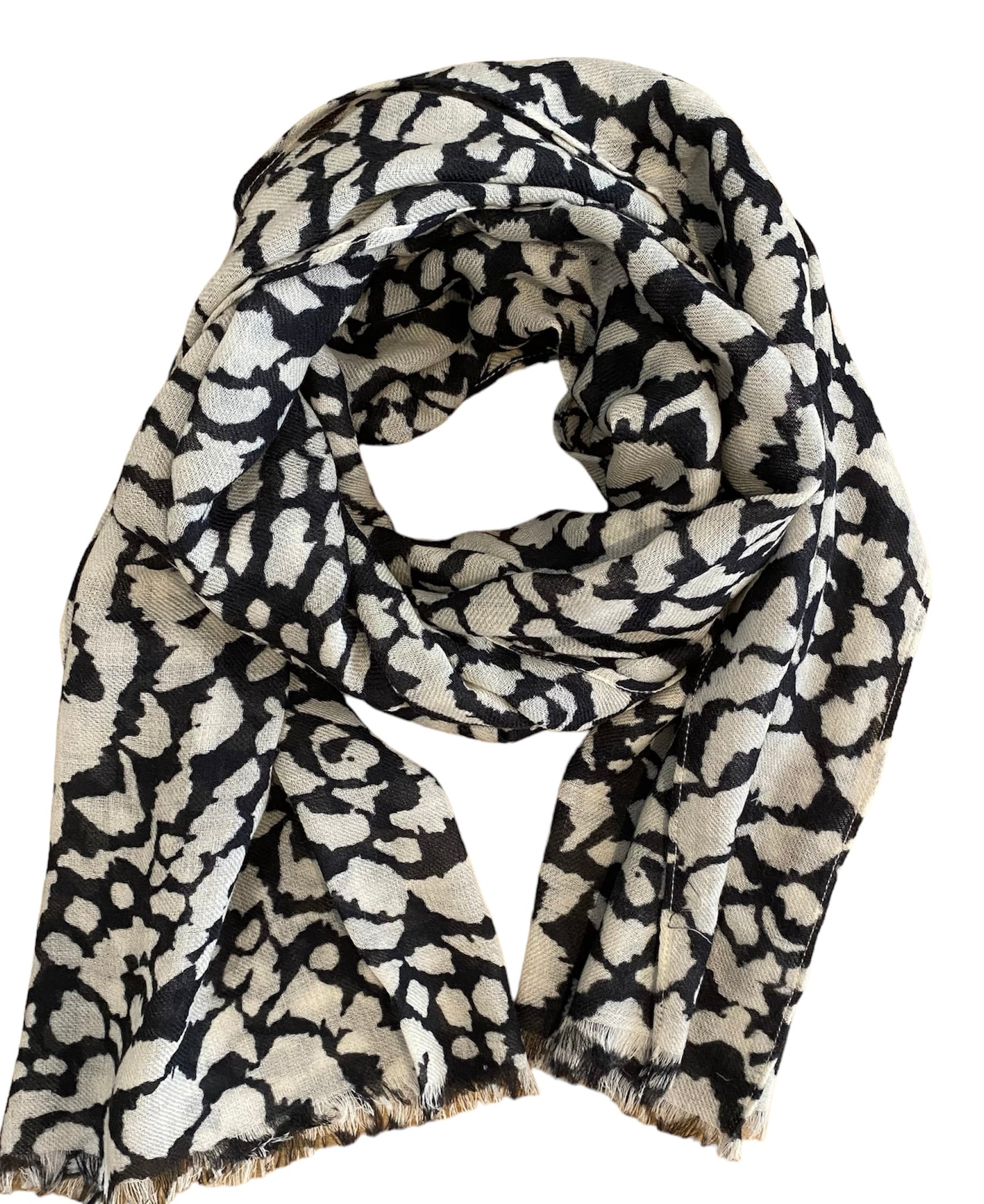 MaAryana Scarf in Black Print