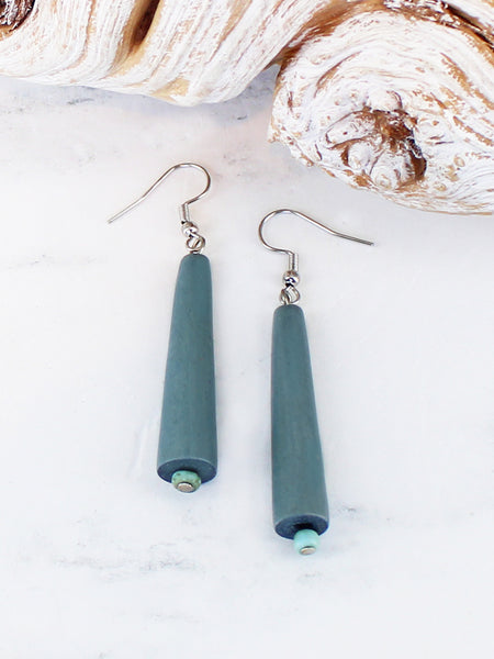 Wooden Cone Earrings in 3 Colourways