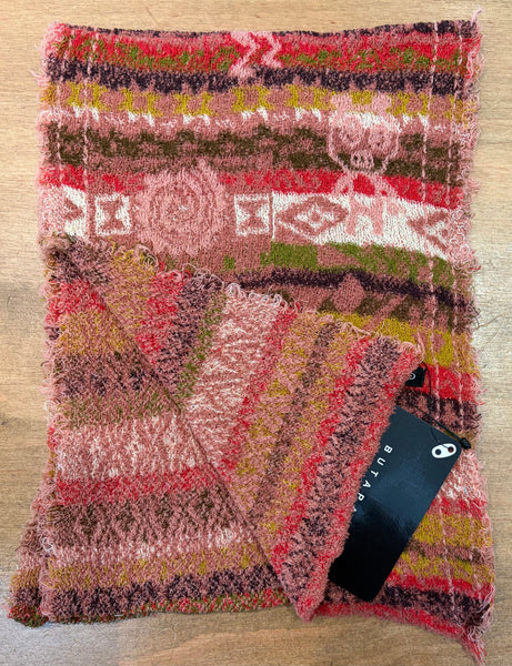 Japanese Pure Cotton Scarf in Pink Multi