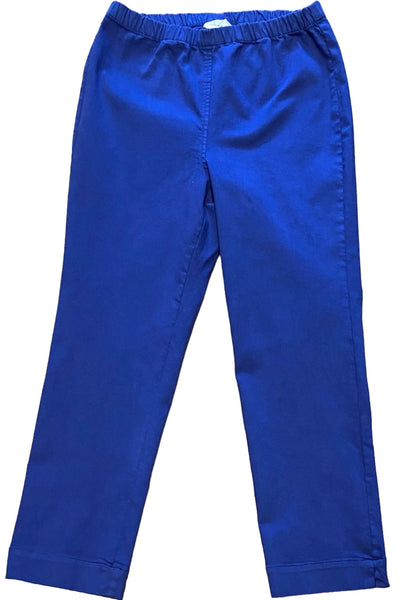 Stretch Cotton Trousers in Ultramarine. (See swatch)