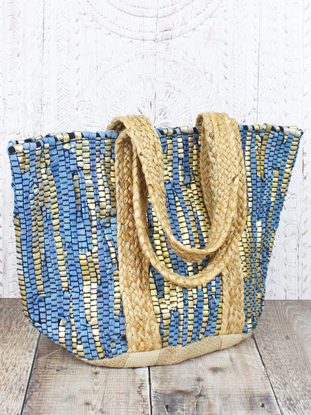 Upcycled Scrap Leather Tote