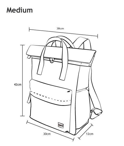 Canfield B Medium Recycled Nylon Backpack in Cranberry