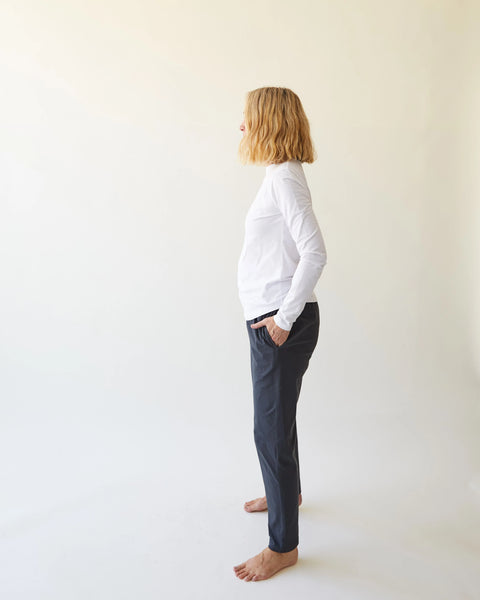 Brooke Trouser in Smokey Charcoal, Navy and Black