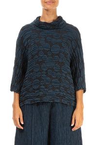 Circles Top in Teal (see swatch).