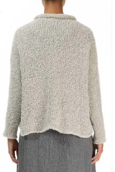 3 Button Cardi in Cream Melange