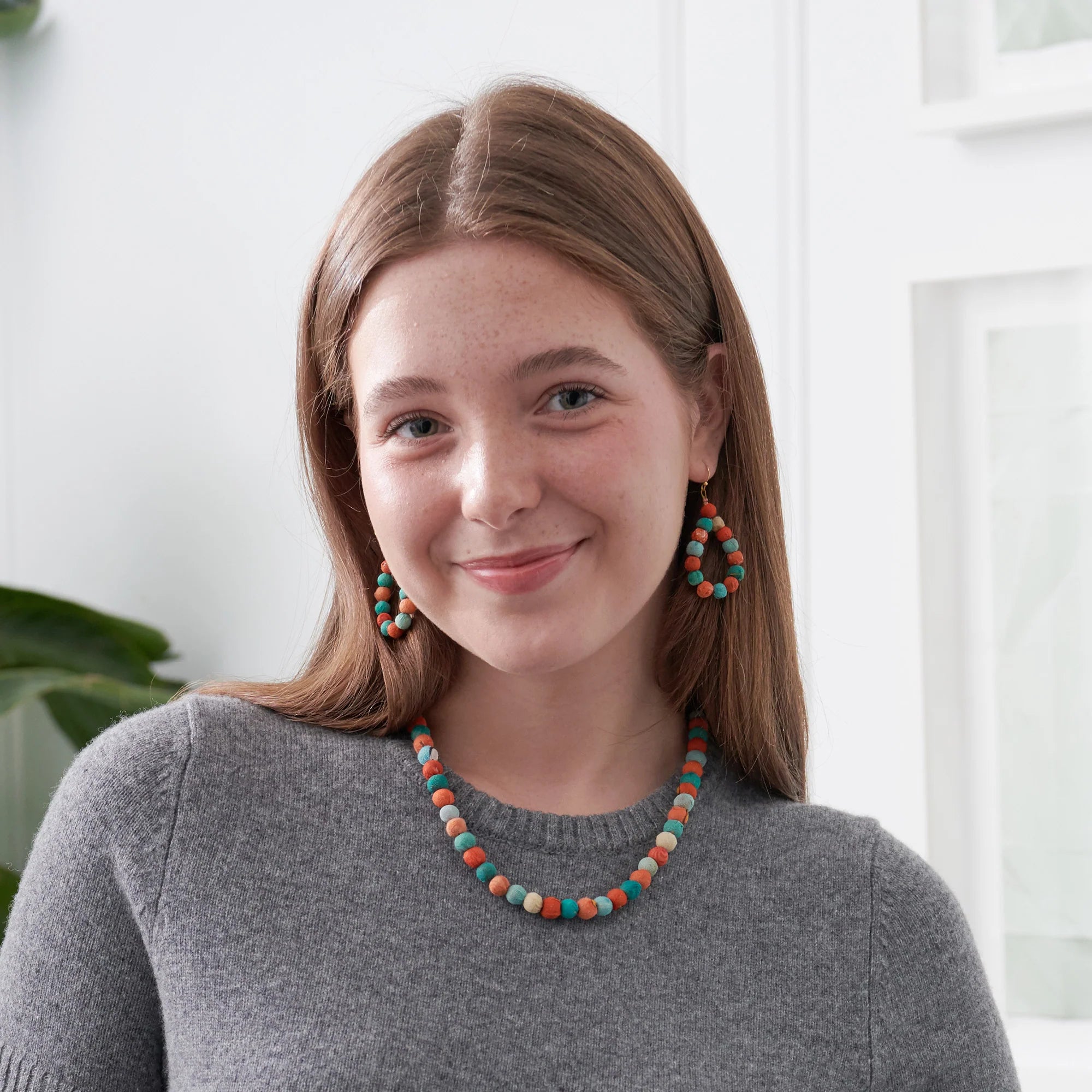 Kantha Capri Teardrop Earrings