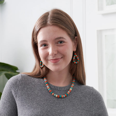 Kantha Capri Teardrop Earrings