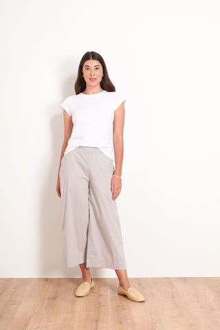 Middle Ground Trapeze Trousers in Pebble