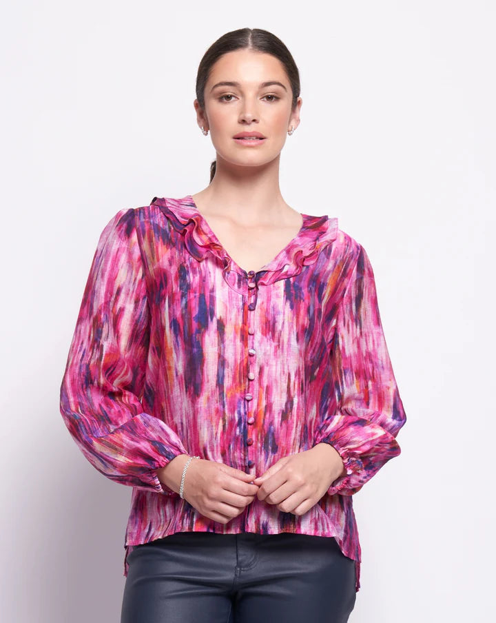 Get Your Frills Blouse in Illusion