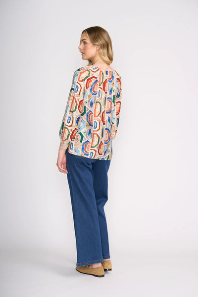 Razzle Dazzle Blouse in Geologic