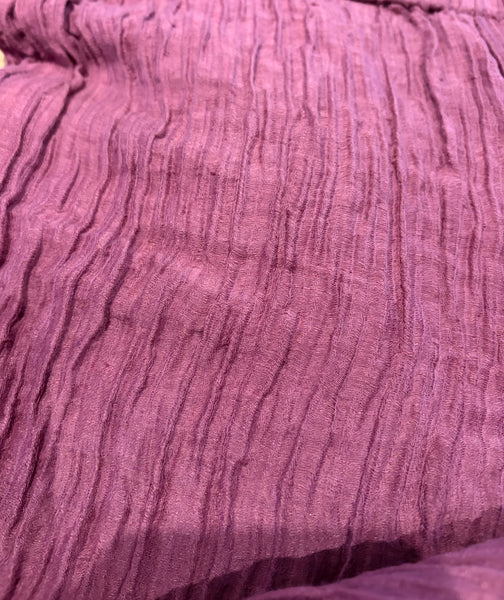 Flared Linen Silk Trousers in Antique Ruby