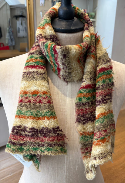 Japanese Pure Merino Wool Scarf Beige