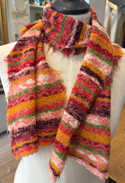 Japanese Pure Merino Wool Scarf Salmon