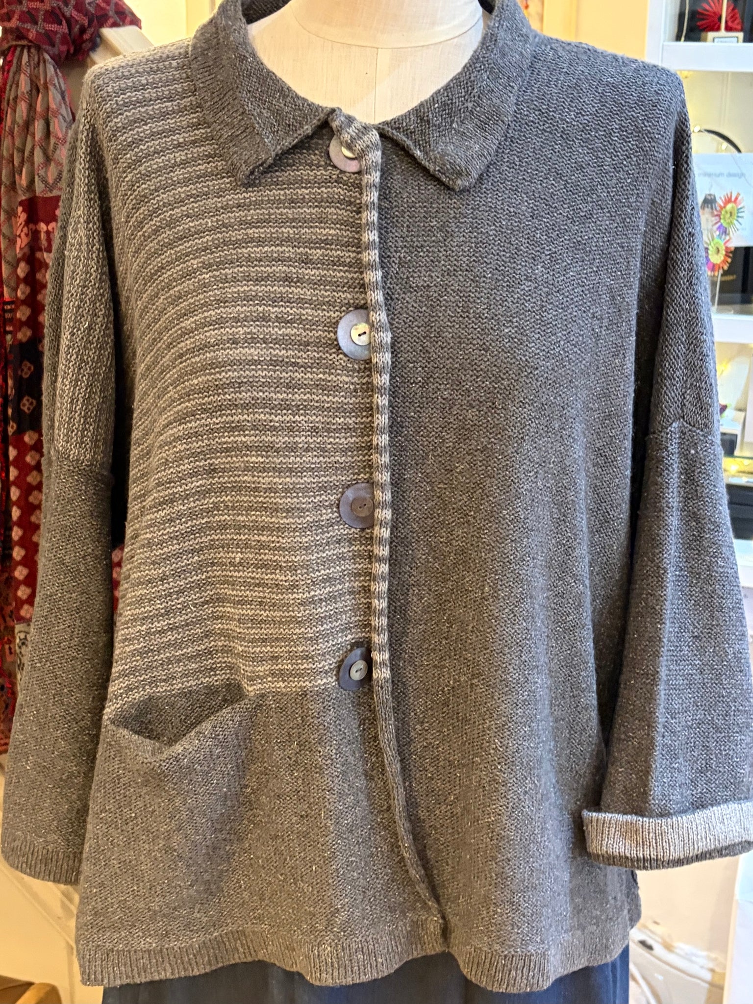 Aretha Cardi Striped - Various Colours