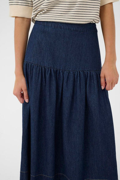 Nellia Denim Skirt Dark Blue