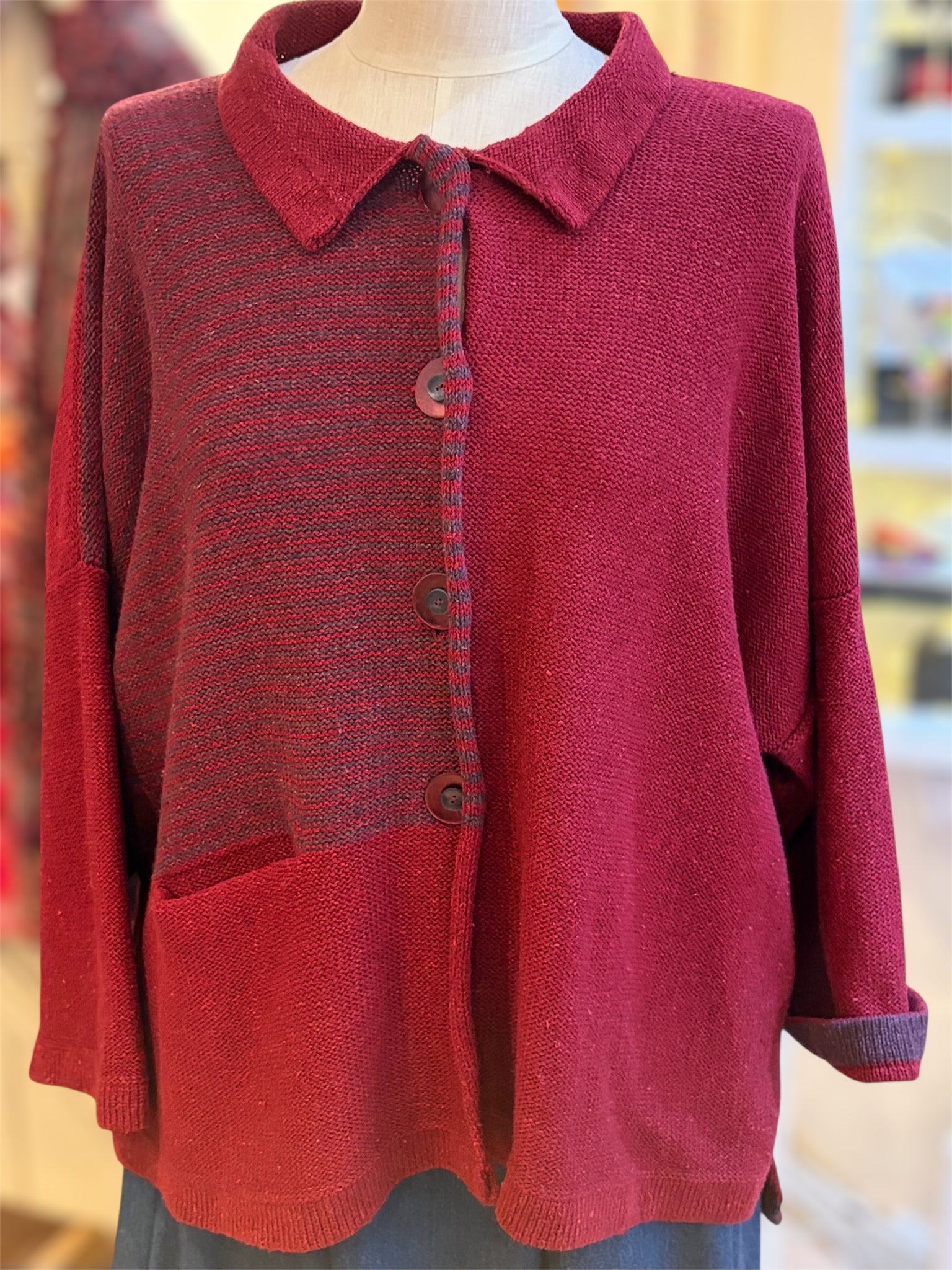 Aretha Cardi Striped - Various Colours