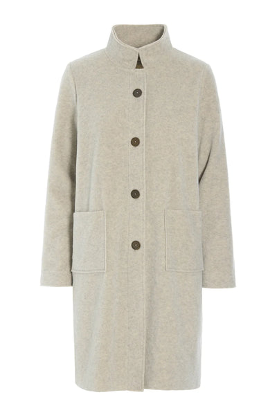 Fleece Coat in Sand
