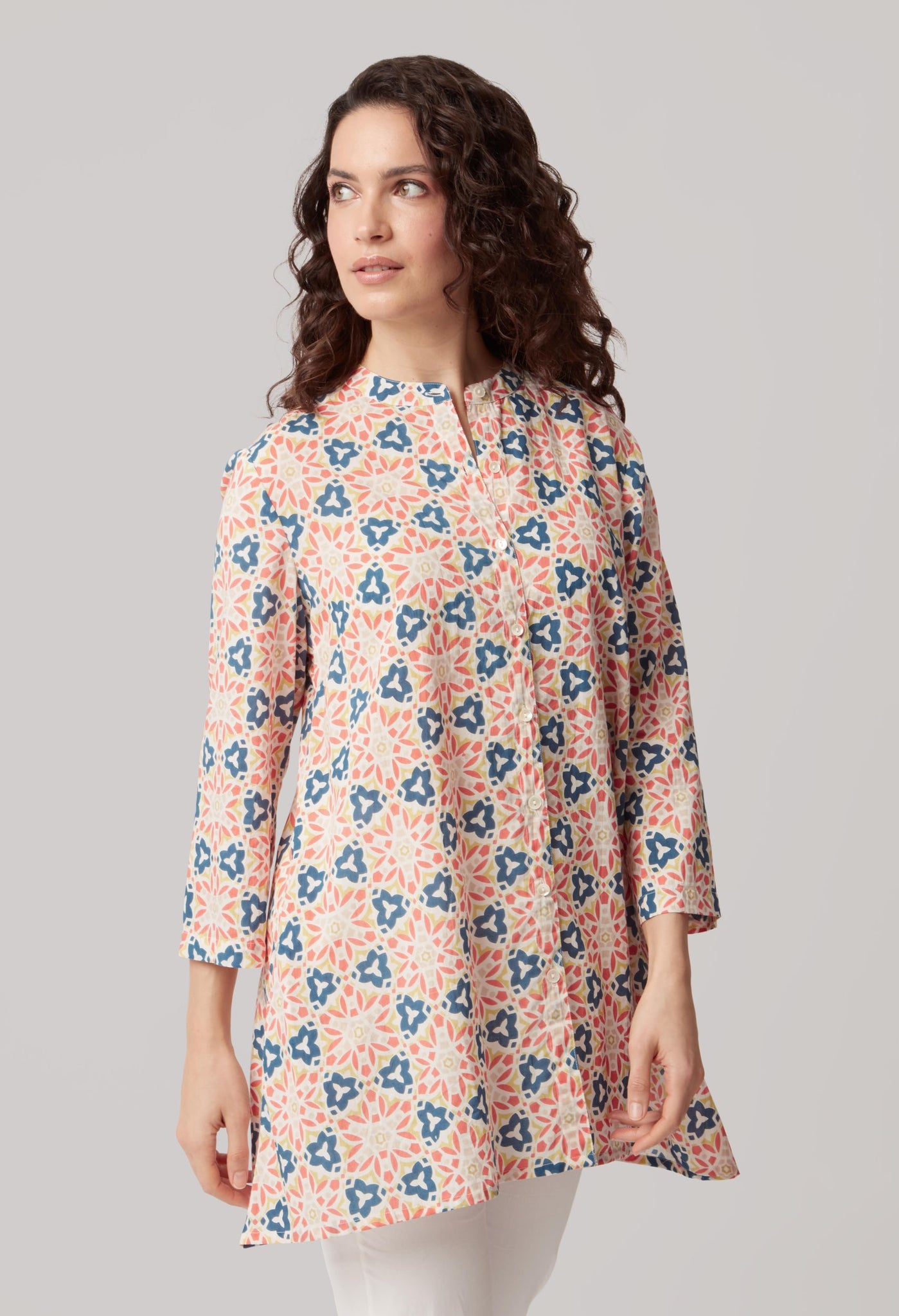 Lucia Tunic Stain Glass Print Multi