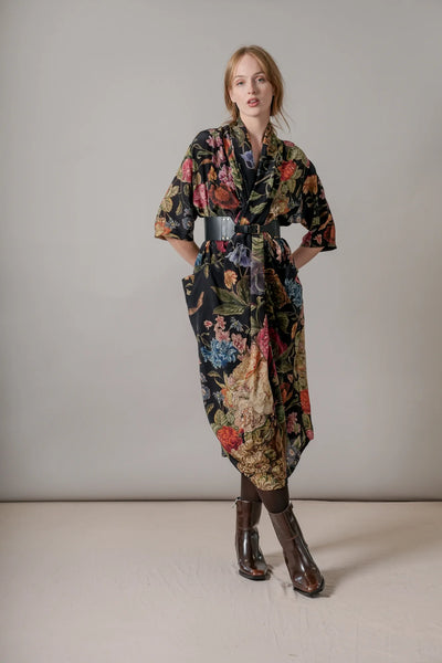 Rachel Dress in Black Primula