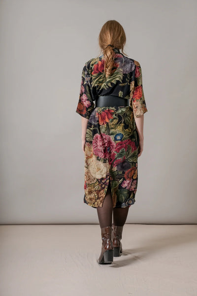 Rachel Dress in Black Primula