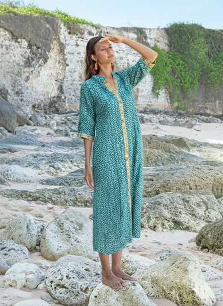 Printed Cotton Shirt Dress 4 Colours